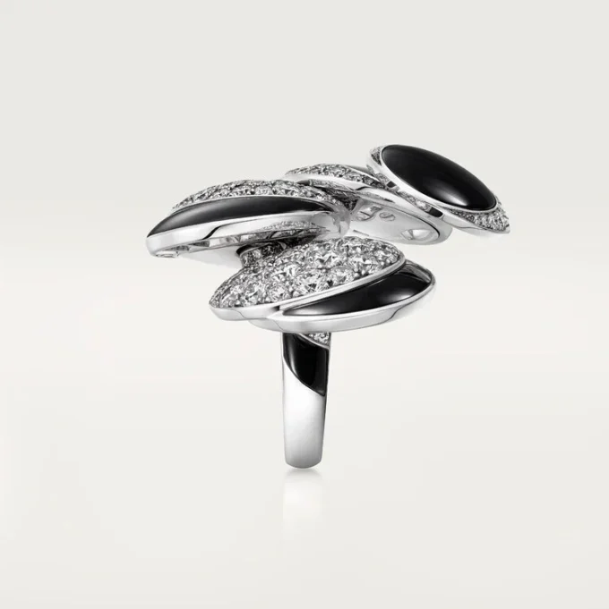 Cartier Libre Polymorph-ring, onyx, transformeerbaar