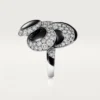 Cartier Libre Polymorph-ring, onyx, transformeerbaar