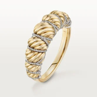 Cartier Libre Tressage-armband, diamanten
