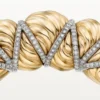 Cartier Libre Tressage-armband, diamanten