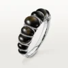 Cartier Libre Tressage-armband, obsidiaan, diamanten