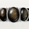 Cartier Libre Tressage-armband, obsidiaan, diamanten