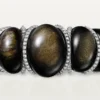 Cartier Libre Tressage-armband, obsidiaan, diamanten