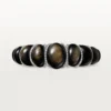 Cartier Libre Tressage-armband, obsidiaan, diamanten