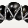 Cartier Libre Tressage-armband, obsidiaan, diamanten
