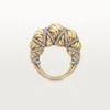 Cartier Libre Tressage-ring, diamanten