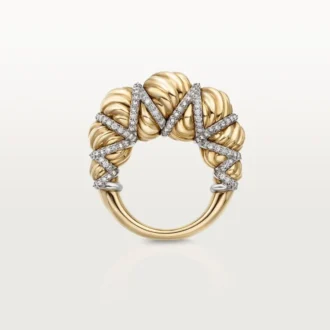 Cartier Libre Tressage-ring, diamanten