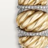 Cartier Libre Tressage-ring, diamanten