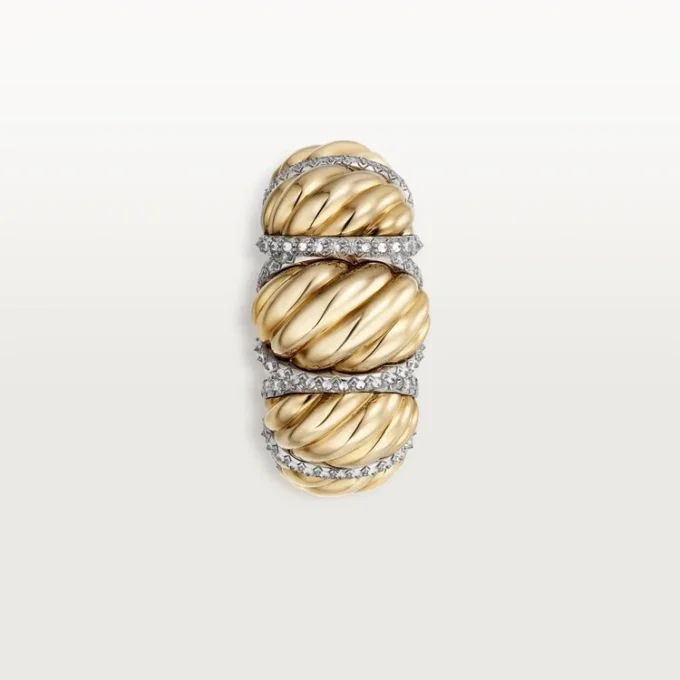 Cartier Libre Tressage-ring, diamanten