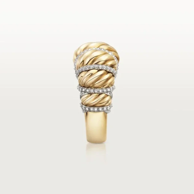 Cartier Libre Tressage-ring, diamanten