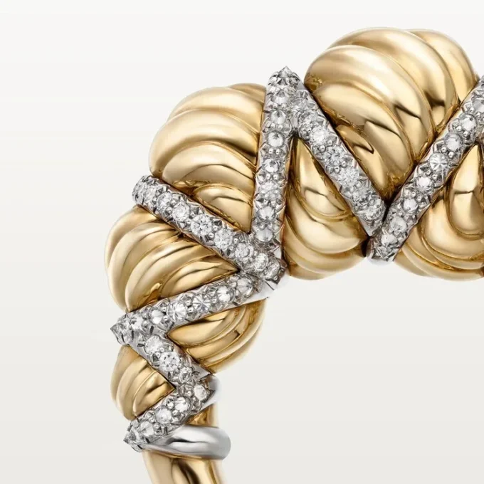 Cartier Libre Tressage-ring, diamanten