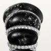 Cartier Libre Tressage-ring, Metaquartzite, diamanten