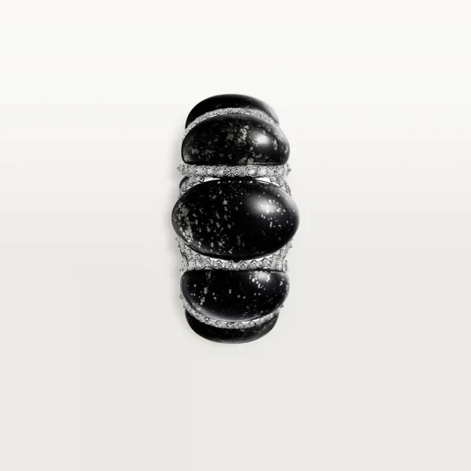Cartier Libre Tressage-ring, Metaquartzite, diamanten
