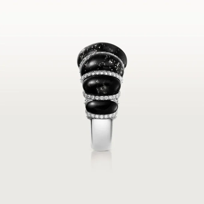 Cartier Libre Tressage-ring, Metaquartzite, diamanten