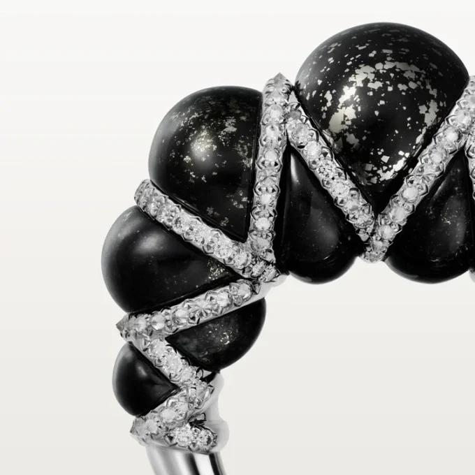 Cartier Libre Tressage-ring, Metaquartzite, diamanten