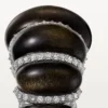 Cartier Libre Tressage-ring, obsidiaan, diamanten