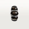 Cartier Libre Tressage-ring, obsidiaan, diamanten