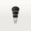 Cartier Libre Tressage-ring, obsidiaan, diamanten