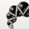 Cartier Libre Tressage-ring, obsidiaan, diamanten