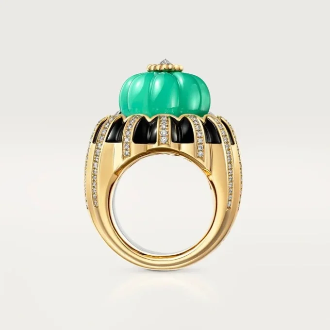 Cartier Libre Tuttitutti-ring, chrysopraas, diamanten