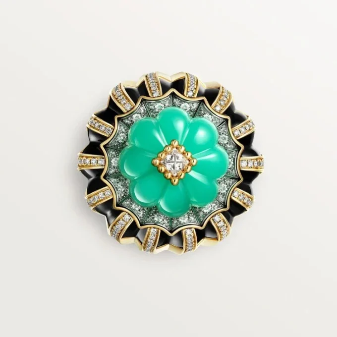 Cartier Libre Tuttitutti-ring, chrysopraas, diamanten
