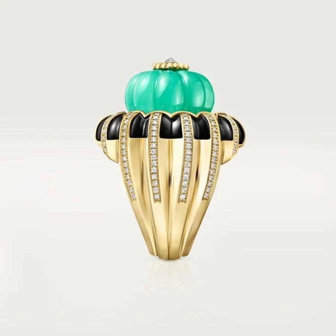 Cartier Libre Tuttitutti-ring, chrysopraas, diamanten