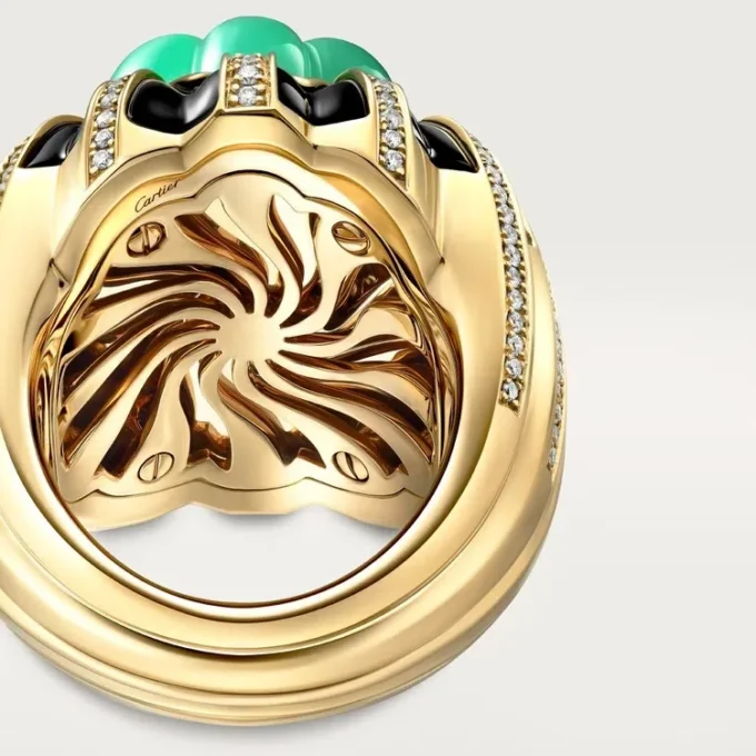 Cartier Libre Tuttitutti-ring, chrysopraas, diamanten