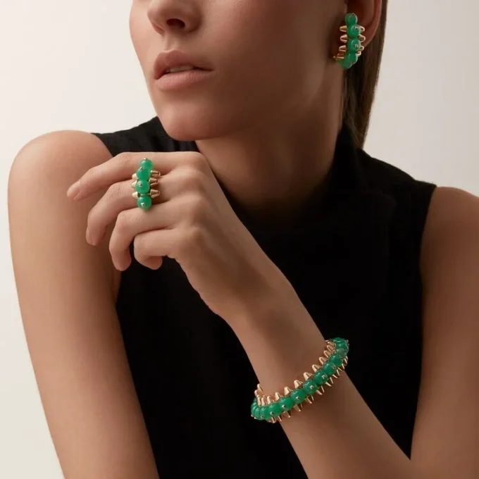 Clash De Cartier-armband, chrysopraas, extra groot model