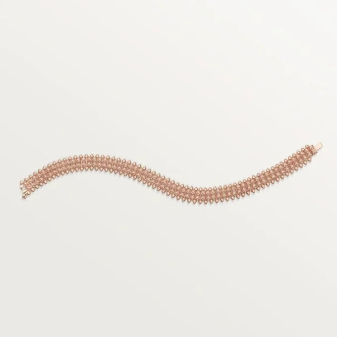 Clash De Cartier-armband, flexibel, dubbele rij, bezet