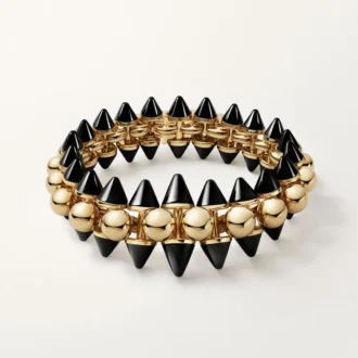 Clash De Cartier-armband, flexibel, extra groot model, onyx