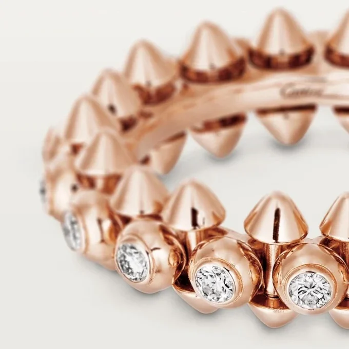 Clash De Cartier – Diamanten pavé-ring in roségoud | Cartier Us