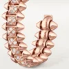 Clash De Cartier-hoopoorbellen, klein model, bezet