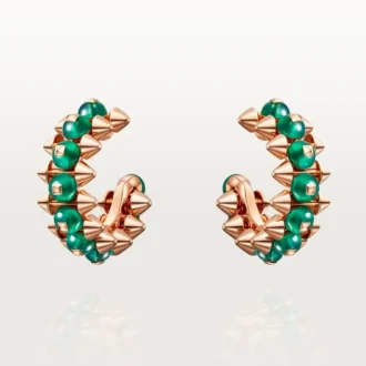 Clash De Cartier-oorbellen, agaat