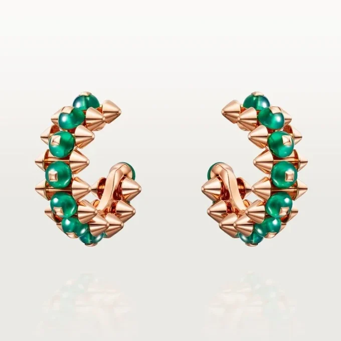 Clash De Cartier-oorbellen, agaat