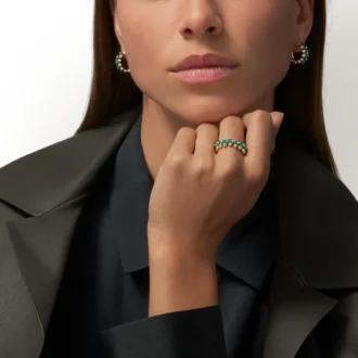 Clash De Cartier-oorbellen, agaat