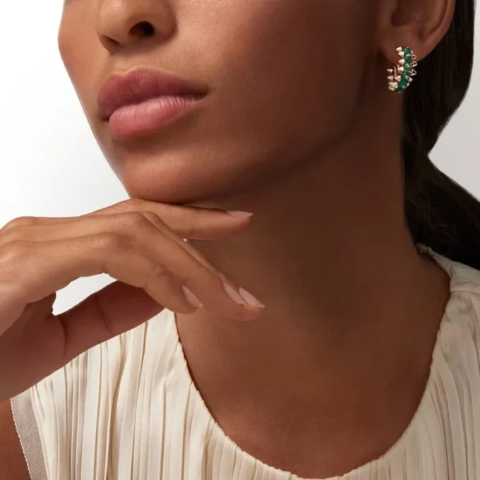Clash De Cartier-oorbellen, agaat