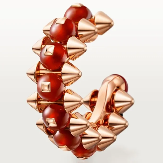 Clash De Cartier-oorbellen, agaat