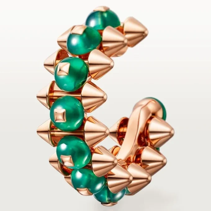 Clash De Cartier-oorbellen, agaat