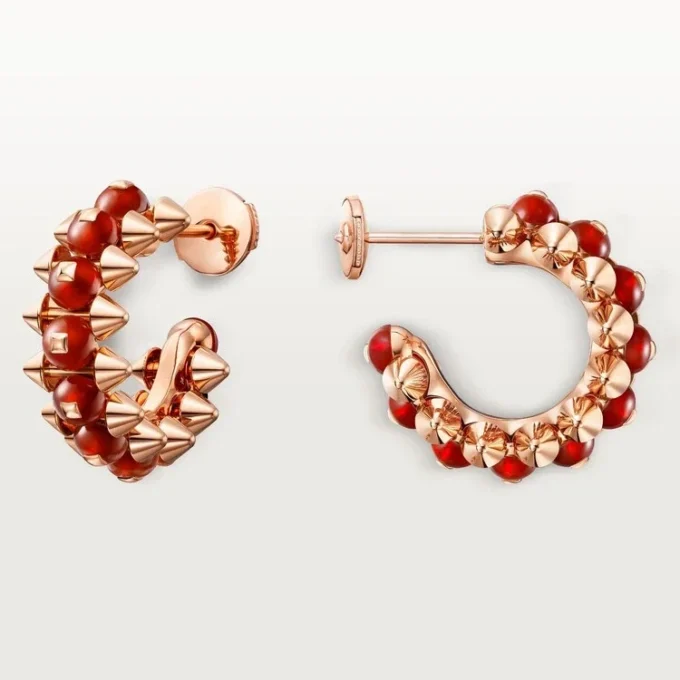 Clash De Cartier-oorbellen, agaat