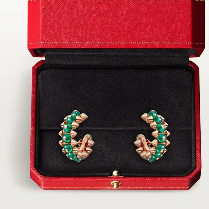 Clash De Cartier-oorbellen, agaat