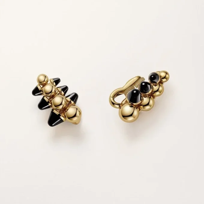 Clash De Cartier-oorbellen, extra groot model, onyx, multiwear
