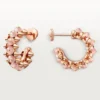 Clash De Cartier-oorbellen, roze chalcedoon