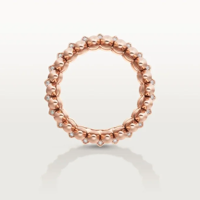 Clash De Cartier-ring, dubbele rij, bezet