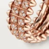 Clash De Cartier-ring, dubbele rij, bezet