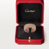 Clash De Cartier-ring, dubbele rij, bezet
