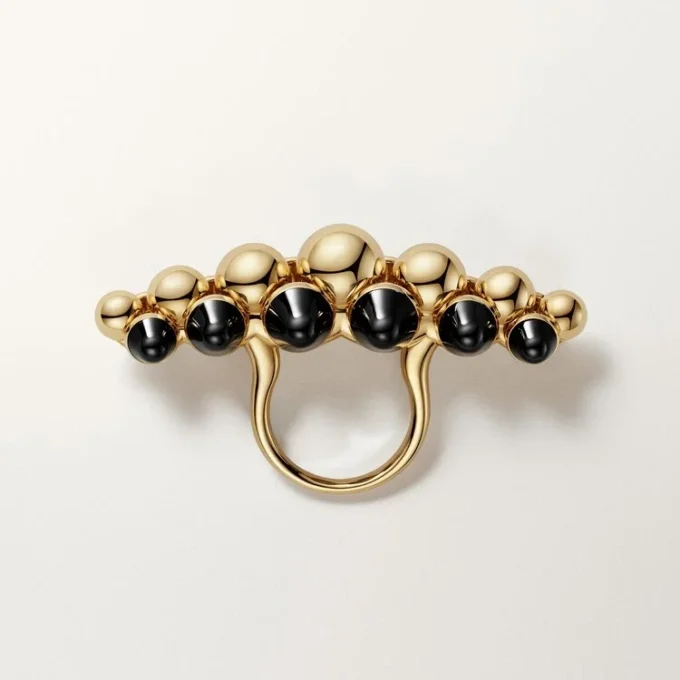 Clash De Cartier-ring, extra groot model, onyx