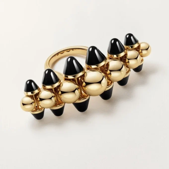 Clash De Cartier-ring, extra groot model, onyx