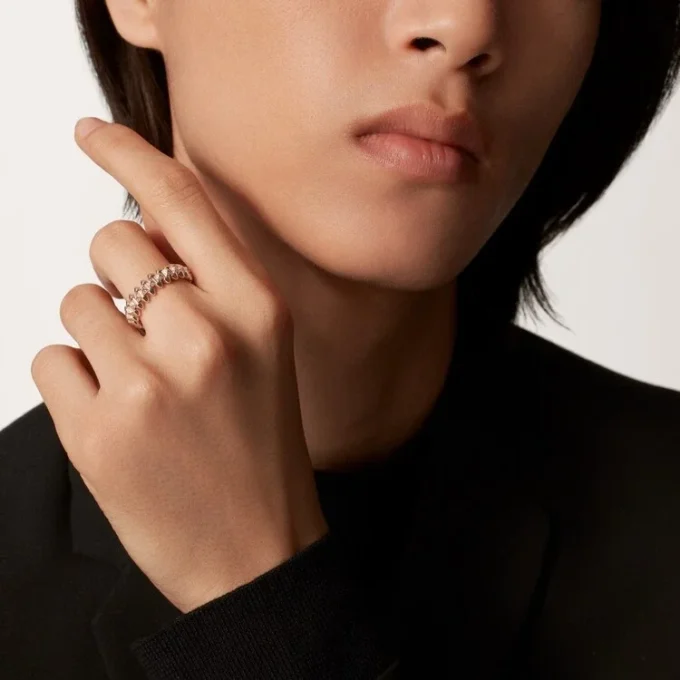 Clash De Cartier-ring, klein model, bezet met diamanten