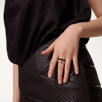 Clash De Cartier-ring, onyx, extra groot model, diamanten