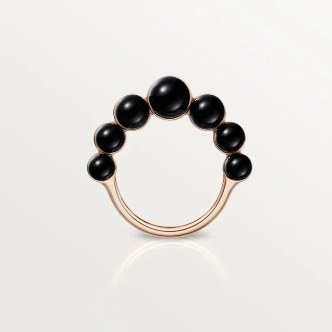 Clash De Cartier-ring, onyx, extra groot model, diamanten